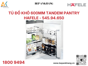 Tủ Đồ Khô 600mm Tandem Pantry Hafele 545.94.650